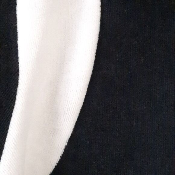 Cato Velour Black Track Jacket Size 22W-24W White Stripes Cotton Blend Y2K Style - Picture 6 of 10